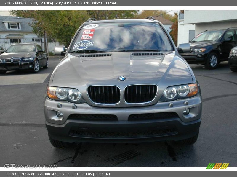 Sterling Grey Metallic / Black Dakota Leather 2006 BMW X5 3.0i