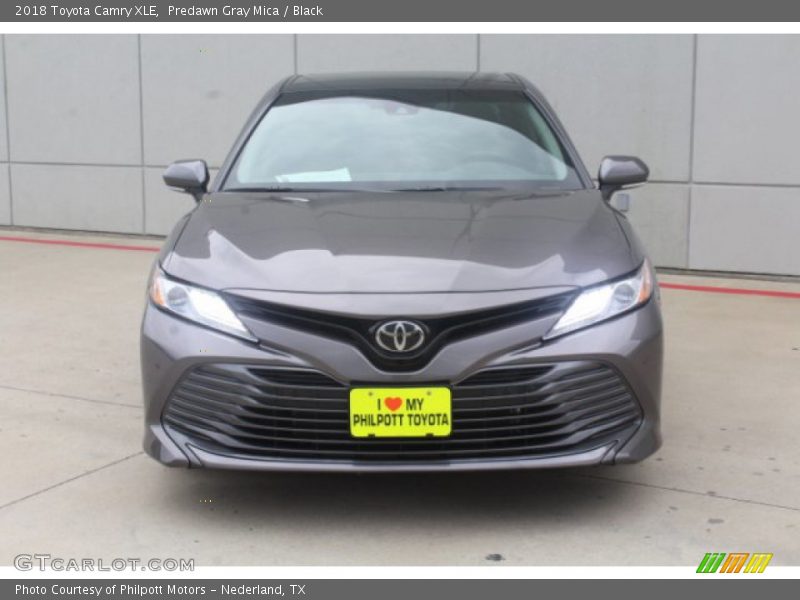 Predawn Gray Mica / Black 2018 Toyota Camry XLE