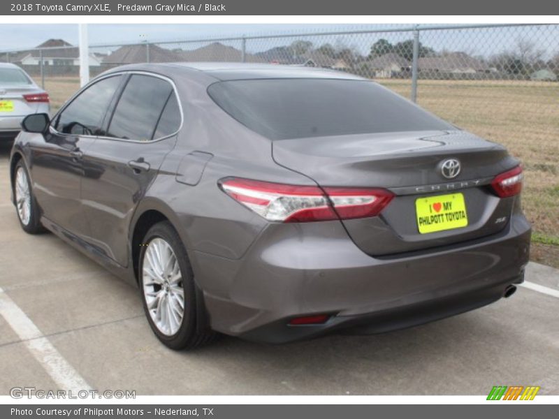 Predawn Gray Mica / Black 2018 Toyota Camry XLE