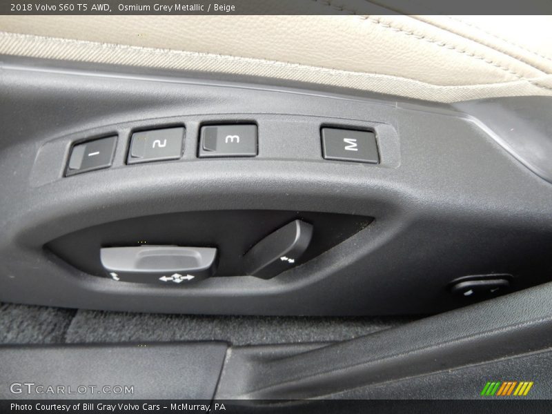 Osmium Grey Metallic / Beige 2018 Volvo S60 T5 AWD