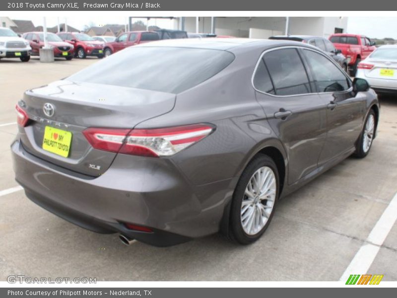 Predawn Gray Mica / Black 2018 Toyota Camry XLE