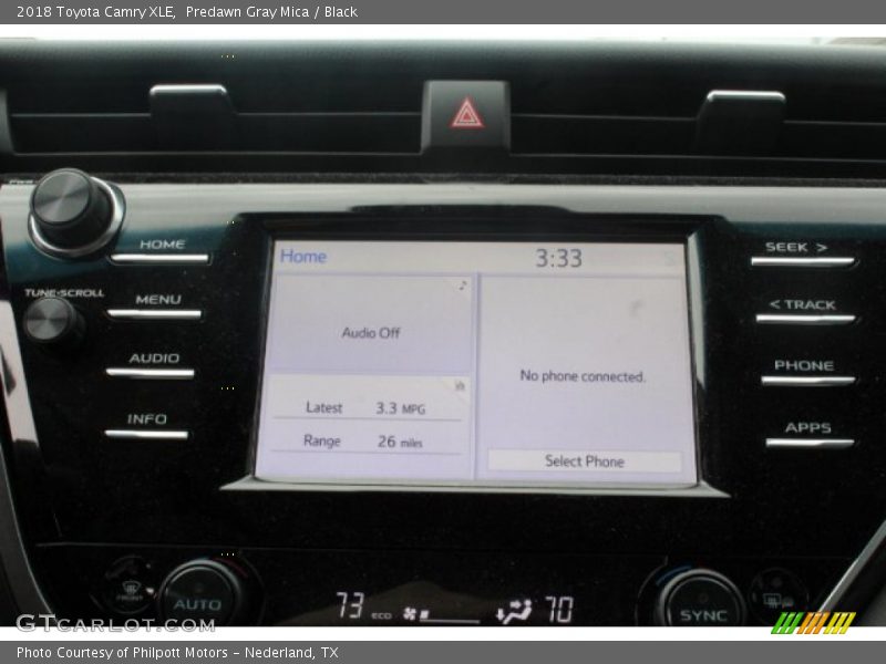 Predawn Gray Mica / Black 2018 Toyota Camry XLE