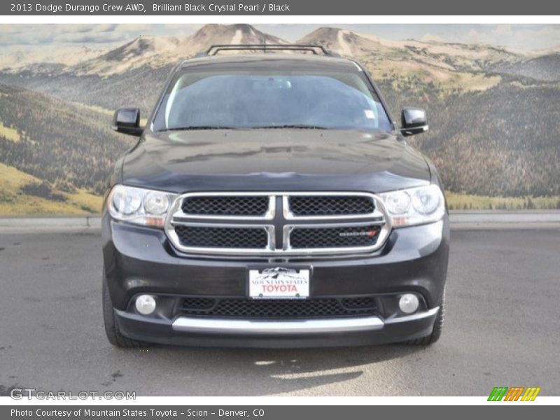 Brilliant Black Crystal Pearl / Black 2013 Dodge Durango Crew AWD