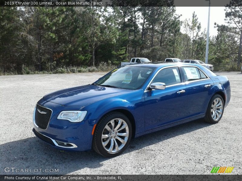 Ocean Blue Metallic / Black 2019 Chrysler 300 Limited