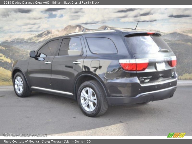 Brilliant Black Crystal Pearl / Black 2013 Dodge Durango Crew AWD