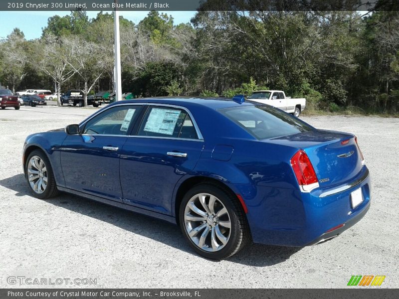 Ocean Blue Metallic / Black 2019 Chrysler 300 Limited