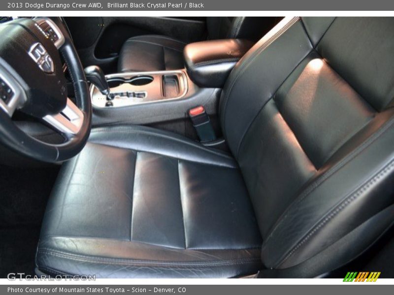 Brilliant Black Crystal Pearl / Black 2013 Dodge Durango Crew AWD
