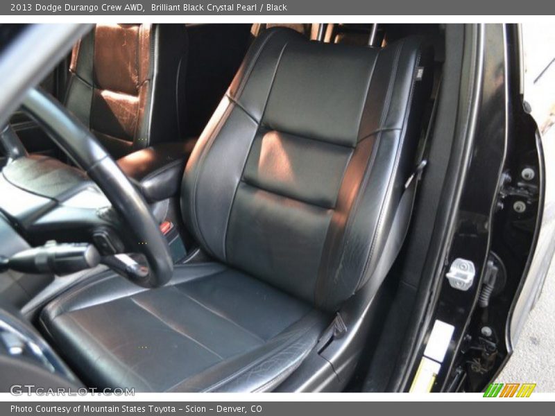 Brilliant Black Crystal Pearl / Black 2013 Dodge Durango Crew AWD