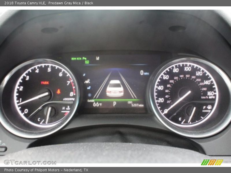 Predawn Gray Mica / Black 2018 Toyota Camry XLE