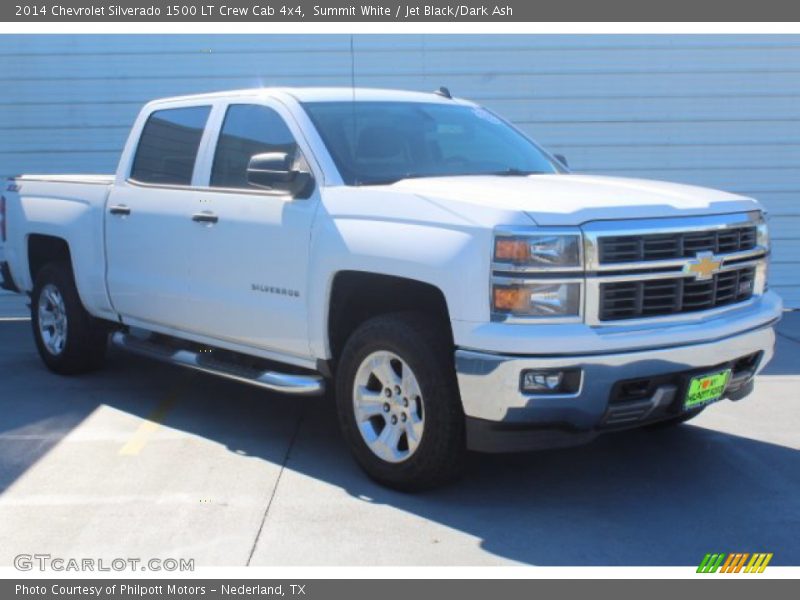 Summit White / Jet Black/Dark Ash 2014 Chevrolet Silverado 1500 LT Crew Cab 4x4