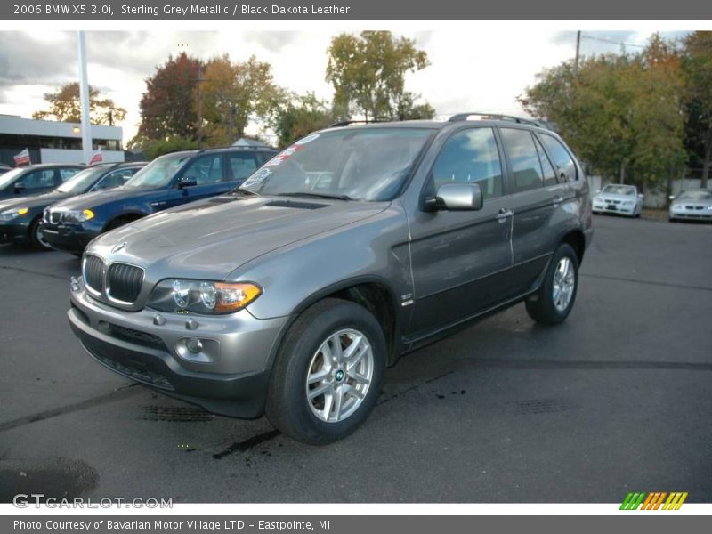 Sterling Grey Metallic / Black Dakota Leather 2006 BMW X5 3.0i