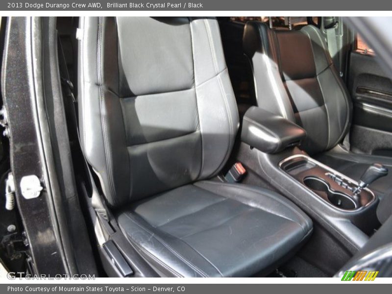 Brilliant Black Crystal Pearl / Black 2013 Dodge Durango Crew AWD