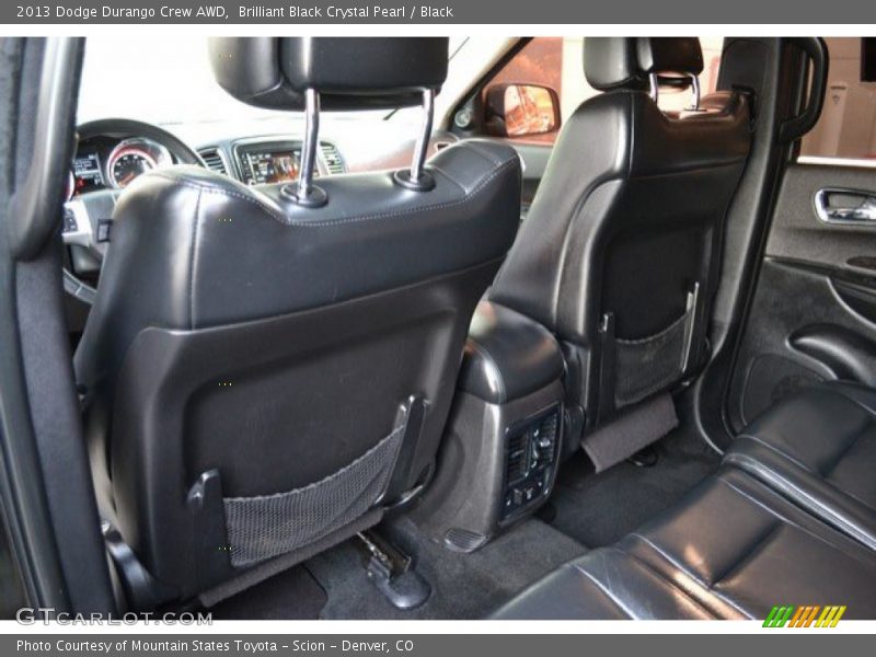 Brilliant Black Crystal Pearl / Black 2013 Dodge Durango Crew AWD