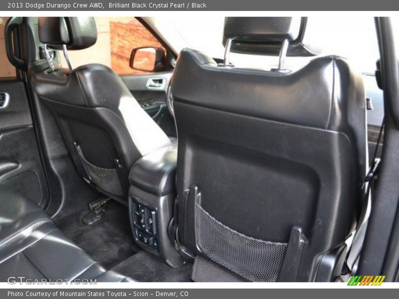 Brilliant Black Crystal Pearl / Black 2013 Dodge Durango Crew AWD