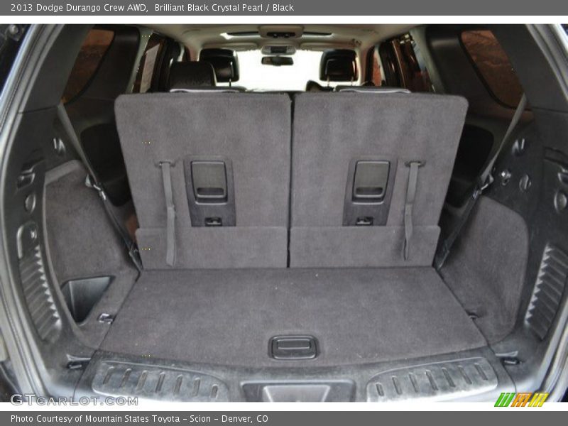 Brilliant Black Crystal Pearl / Black 2013 Dodge Durango Crew AWD