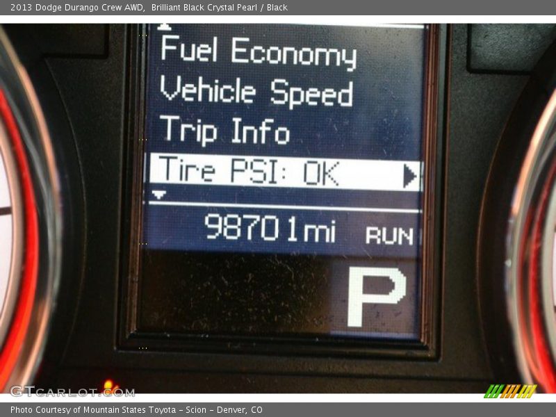 Brilliant Black Crystal Pearl / Black 2013 Dodge Durango Crew AWD