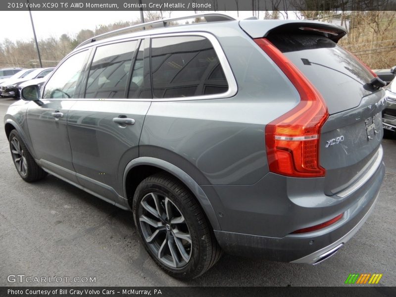 Osmium Grey Metallic / Blonde 2019 Volvo XC90 T6 AWD Momentum