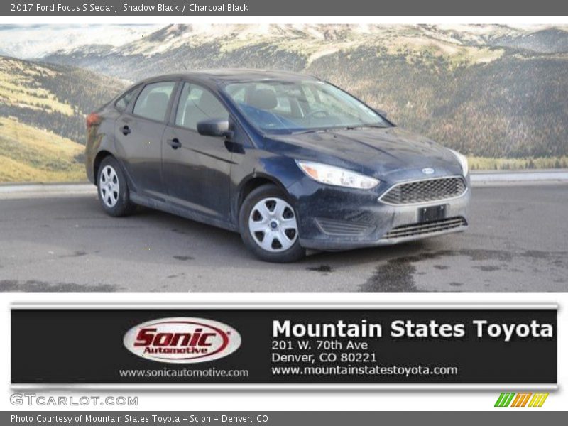 Shadow Black / Charcoal Black 2017 Ford Focus S Sedan