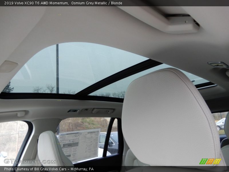Osmium Grey Metallic / Blonde 2019 Volvo XC90 T6 AWD Momentum
