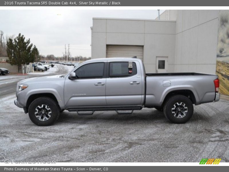 Silver Sky Metallic / Black 2016 Toyota Tacoma SR5 Double Cab 4x4