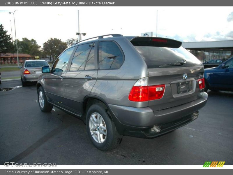 Sterling Grey Metallic / Black Dakota Leather 2006 BMW X5 3.0i
