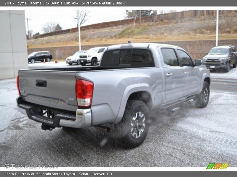 Silver Sky Metallic / Black 2016 Toyota Tacoma SR5 Double Cab 4x4