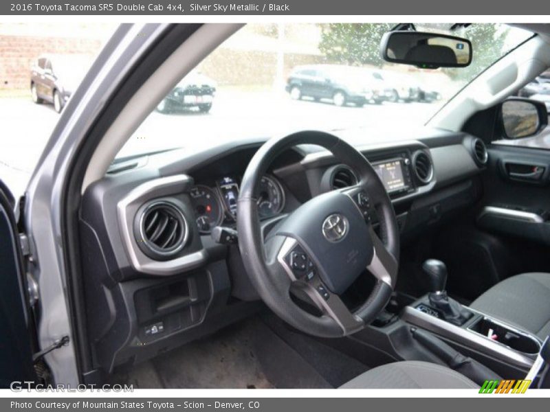 Silver Sky Metallic / Black 2016 Toyota Tacoma SR5 Double Cab 4x4