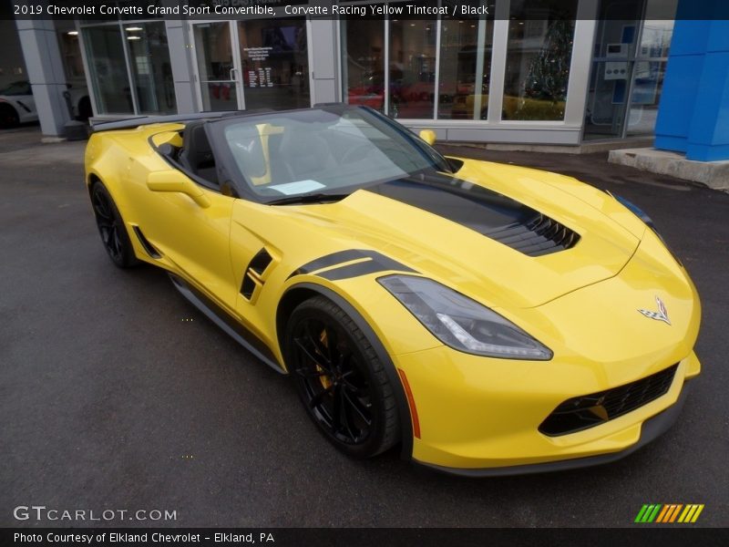  2019 Corvette Grand Sport Convertible Corvette Racing Yellow Tintcoat