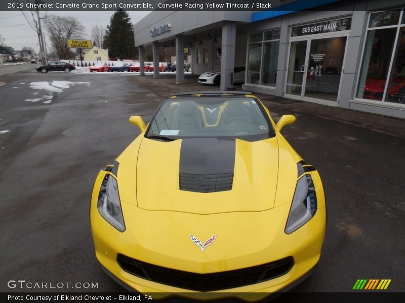 Corvette Racing Yellow Tintcoat / Black 2019 Chevrolet Corvette Grand Sport Convertible