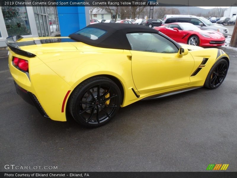 Corvette Racing Yellow Tintcoat / Black 2019 Chevrolet Corvette Grand Sport Convertible