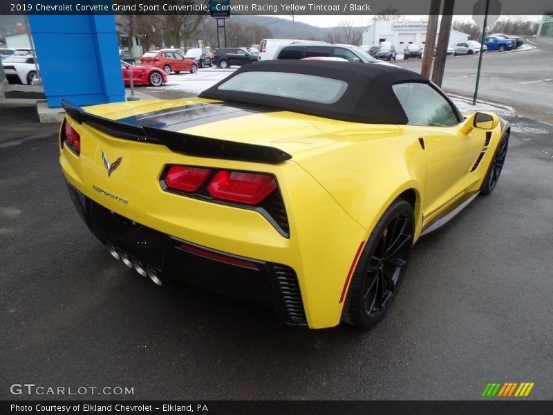 Corvette Racing Yellow Tintcoat / Black 2019 Chevrolet Corvette Grand Sport Convertible