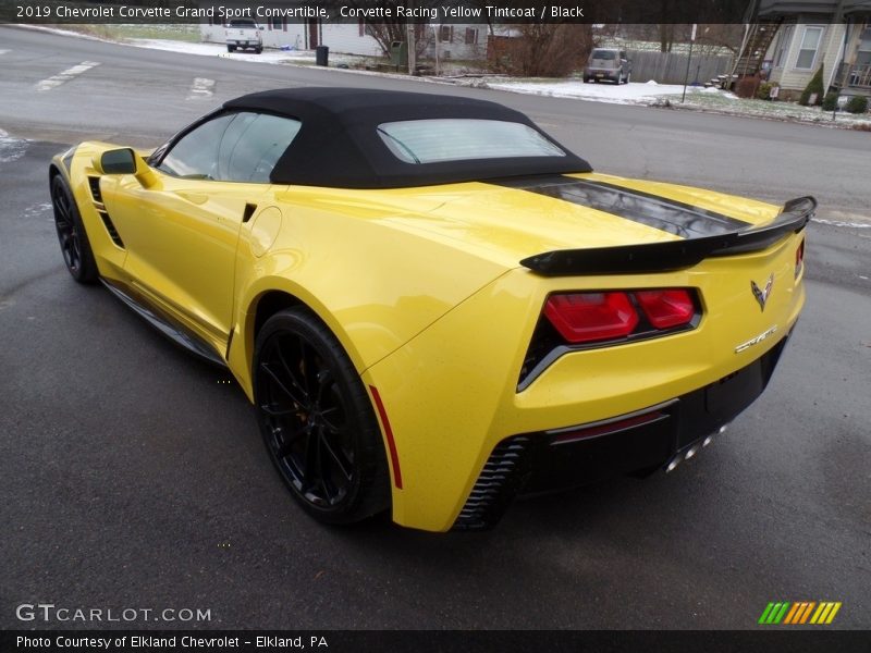 Corvette Racing Yellow Tintcoat / Black 2019 Chevrolet Corvette Grand Sport Convertible