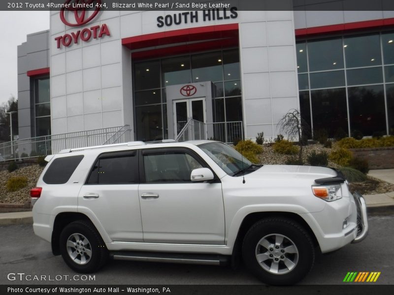 Blizzard White Pearl / Sand Beige Leather 2012 Toyota 4Runner Limited 4x4
