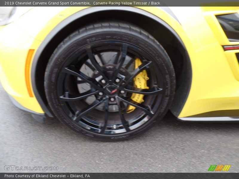 Corvette Racing Yellow Tintcoat / Black 2019 Chevrolet Corvette Grand Sport Convertible