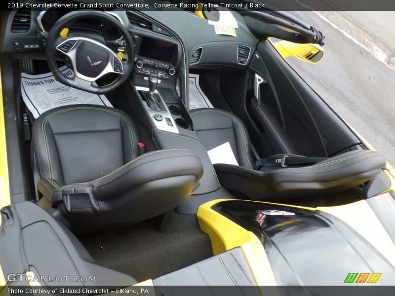 Front Seat of 2019 Corvette Grand Sport Convertible