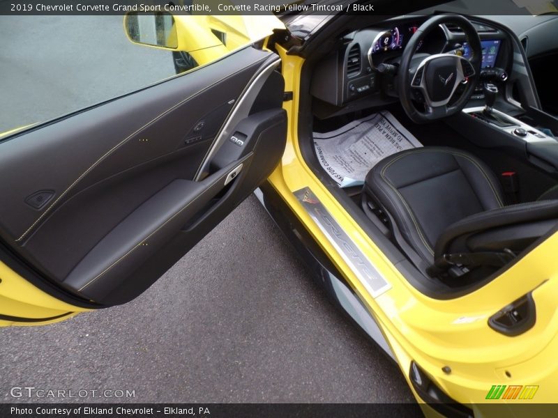 Corvette Racing Yellow Tintcoat / Black 2019 Chevrolet Corvette Grand Sport Convertible