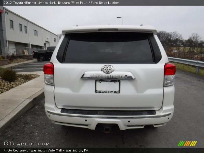 Blizzard White Pearl / Sand Beige Leather 2012 Toyota 4Runner Limited 4x4