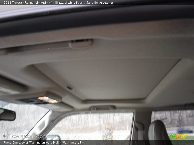 Blizzard White Pearl / Sand Beige Leather 2012 Toyota 4Runner Limited 4x4