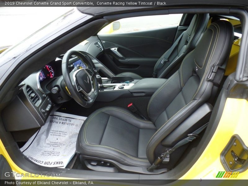 Front Seat of 2019 Corvette Grand Sport Convertible