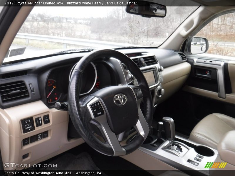 Blizzard White Pearl / Sand Beige Leather 2012 Toyota 4Runner Limited 4x4