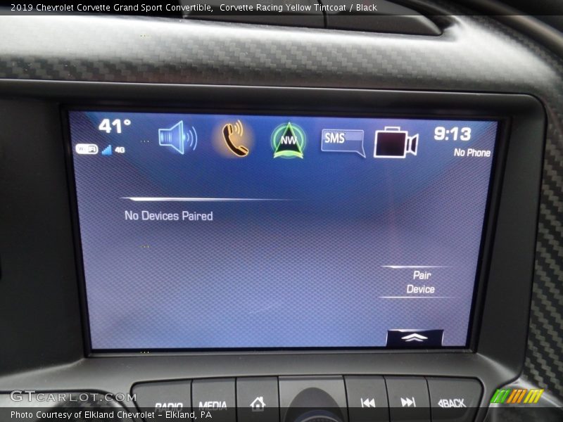 Corvette Racing Yellow Tintcoat / Black 2019 Chevrolet Corvette Grand Sport Convertible