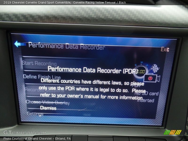 Corvette Racing Yellow Tintcoat / Black 2019 Chevrolet Corvette Grand Sport Convertible