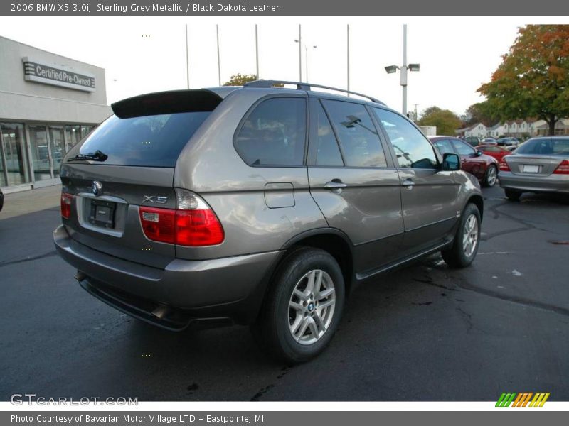 Sterling Grey Metallic / Black Dakota Leather 2006 BMW X5 3.0i