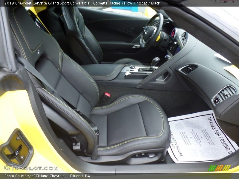 Front Seat of 2019 Corvette Grand Sport Convertible