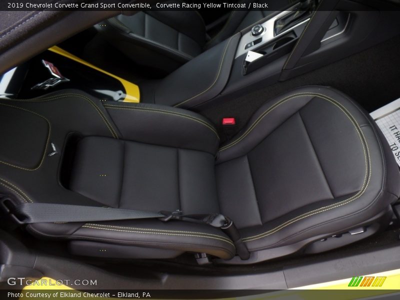 Corvette Racing Yellow Tintcoat / Black 2019 Chevrolet Corvette Grand Sport Convertible