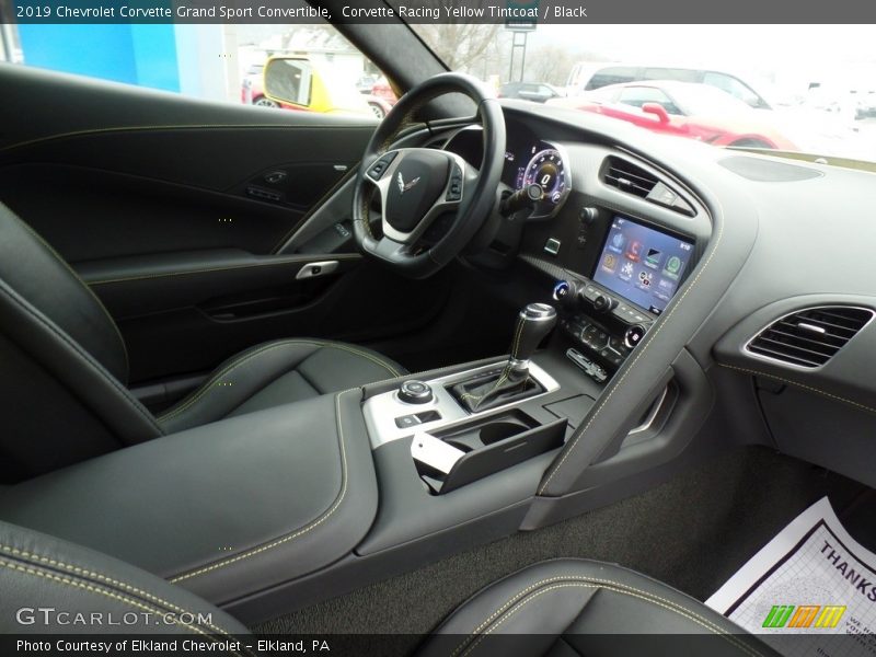 Corvette Racing Yellow Tintcoat / Black 2019 Chevrolet Corvette Grand Sport Convertible