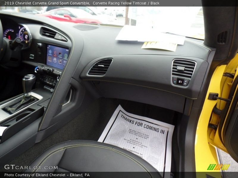 Corvette Racing Yellow Tintcoat / Black 2019 Chevrolet Corvette Grand Sport Convertible