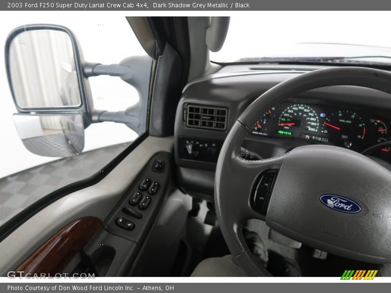 Dark Shadow Grey Metallic / Black 2003 Ford F250 Super Duty Lariat Crew Cab 4x4