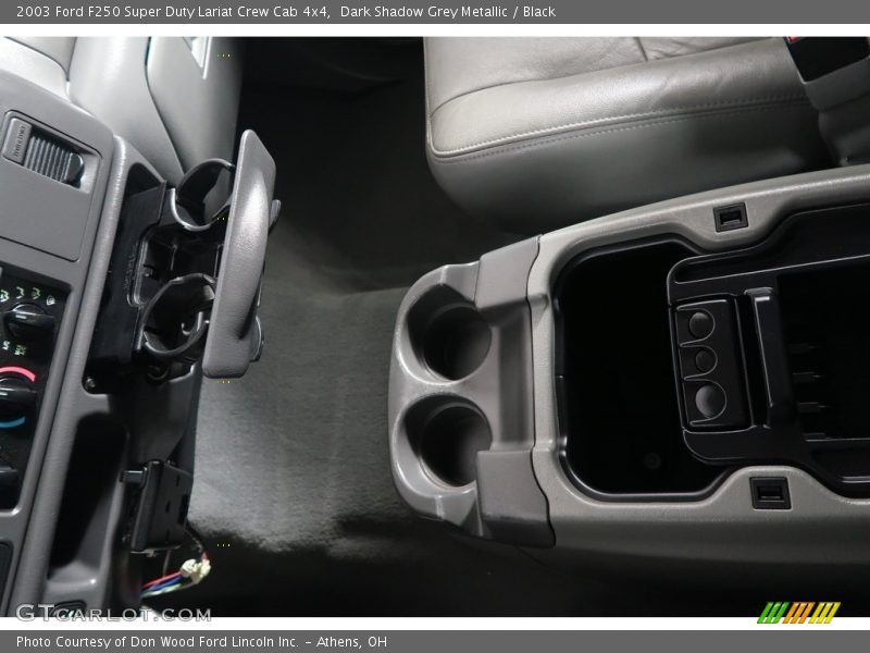 Dark Shadow Grey Metallic / Black 2003 Ford F250 Super Duty Lariat Crew Cab 4x4