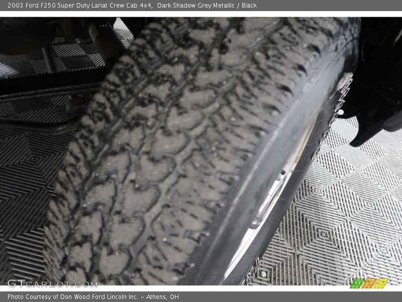 Dark Shadow Grey Metallic / Black 2003 Ford F250 Super Duty Lariat Crew Cab 4x4